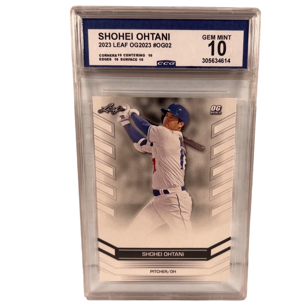 Shohei Ohtani 2023 Leaf #OG02 CCG 10 Gem Mint Baseball Card Angels Pitcher